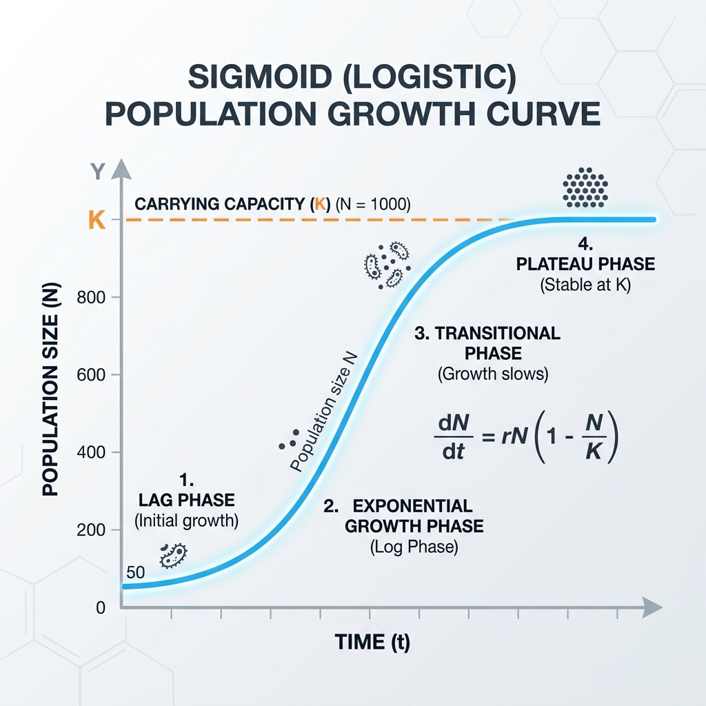 Sigmoid Population Growth Curve