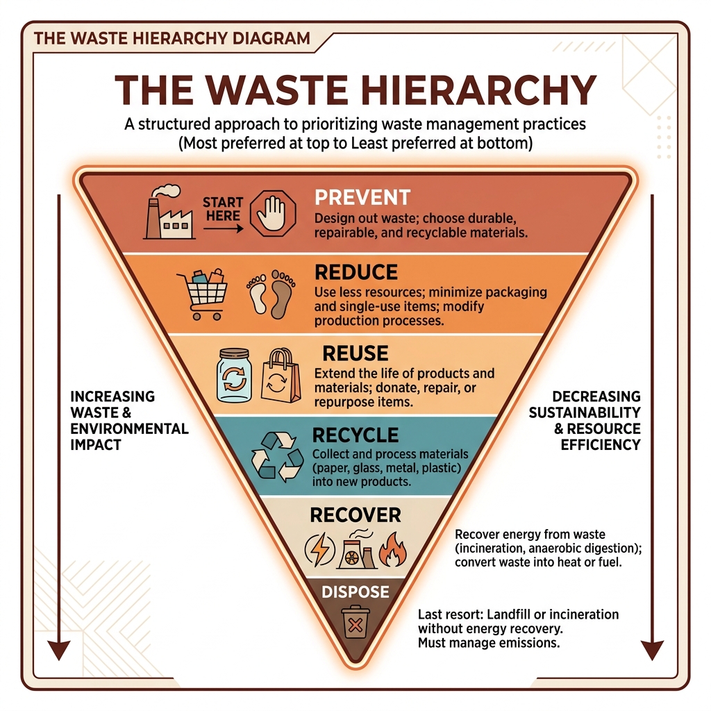 Waste Hierarchy Pyramid