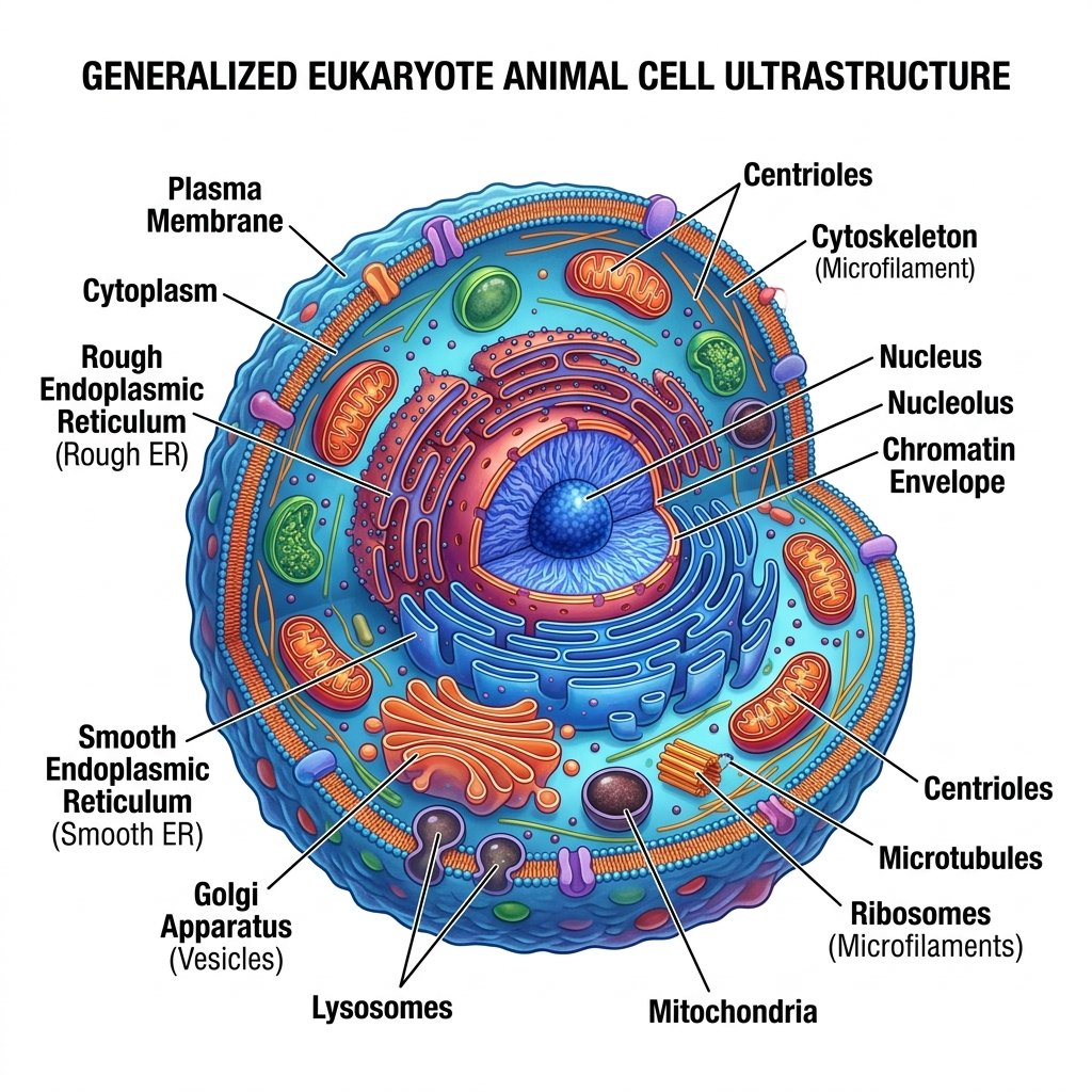 Eukaryote Cell Diagram