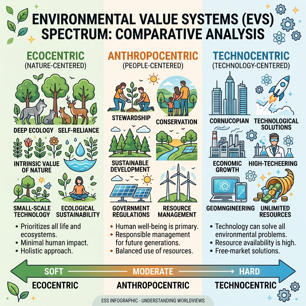 Environmental Value Systems (EVS) Spectrum Diagram