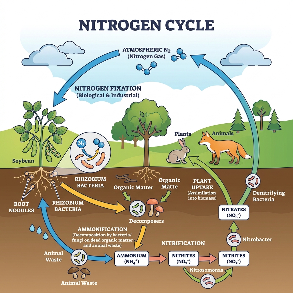 The Nitrogen Cycle Diagram